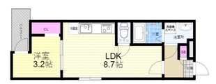 セブンプロート江波本町II（北側）の物件間取画像